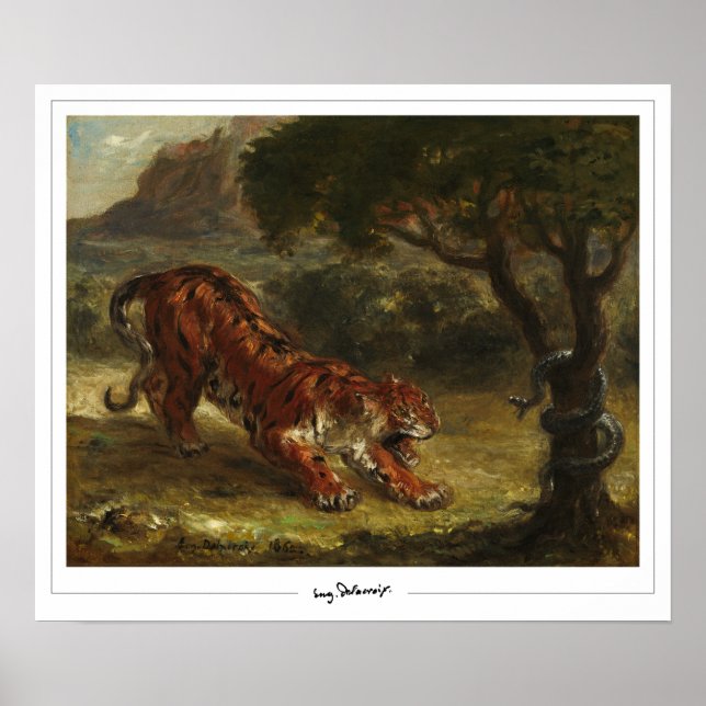 Poster Eugène Delacroix Zedign Cartaz de Arte #16 (Frente)