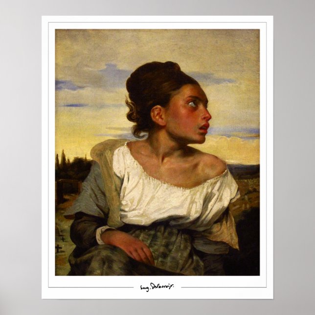 Poster Eugène Delacroix Zedign Cartaz de Arte #199 (Frente)