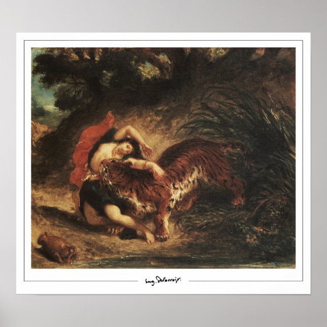 Poster Eugène Delacroix Zedign Cartaz de Arte #310 (Frente)