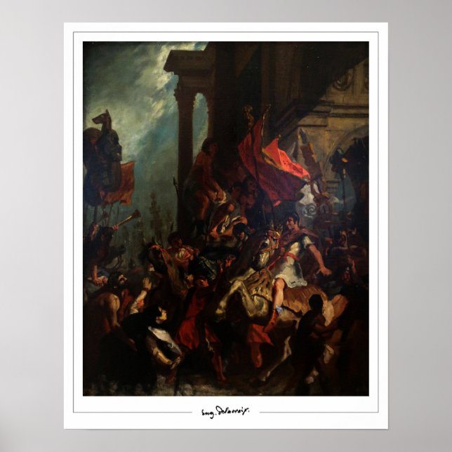 Poster Eugène Delacroix Zedign Cartaz de Arte #560 (Frente)
