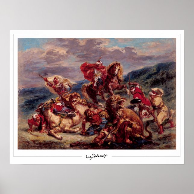 Poster Eugène Delacroix Zedign Cartaz de Arte #97 (Frente)