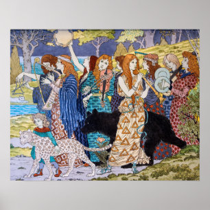 Poster Eugene Grasset - Painel Decorativo Harmonia