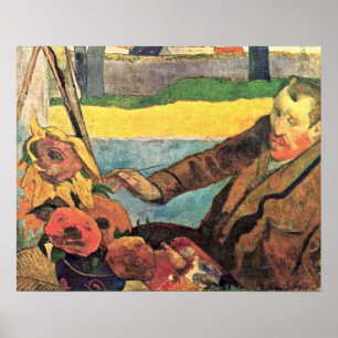 Póster Eugene Henri Paul Gauguin - Pintura Van Gogh