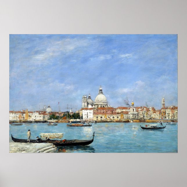 Poster Eugène Louis Boudin Veneza, Papais noeis Maria (Frente)
