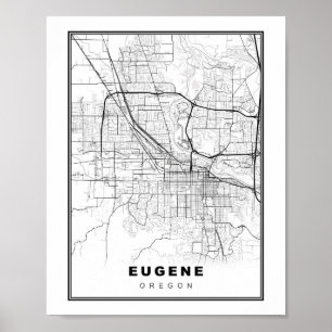 Poster Eugene Map