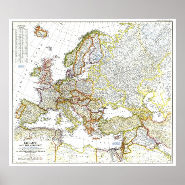 Poster Europa: 1949 - E o MAPA do Próximo Oriente... (Frente)