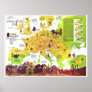 Poster Europa: 1977 O mapa das Células ...