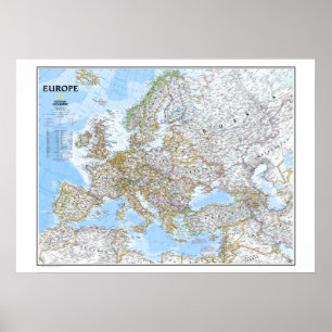 Poster "Europa: 2006 - MAP político clássico ...