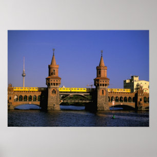 Póster Europa, Alemanha, Berlim. Kreuzberg, Oberbaum