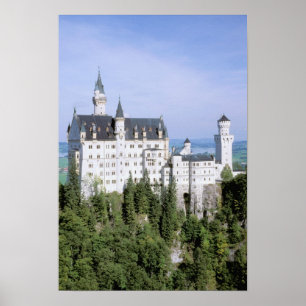 Póster Europa, Alemanha, Castelo de Neuschwanstein, const