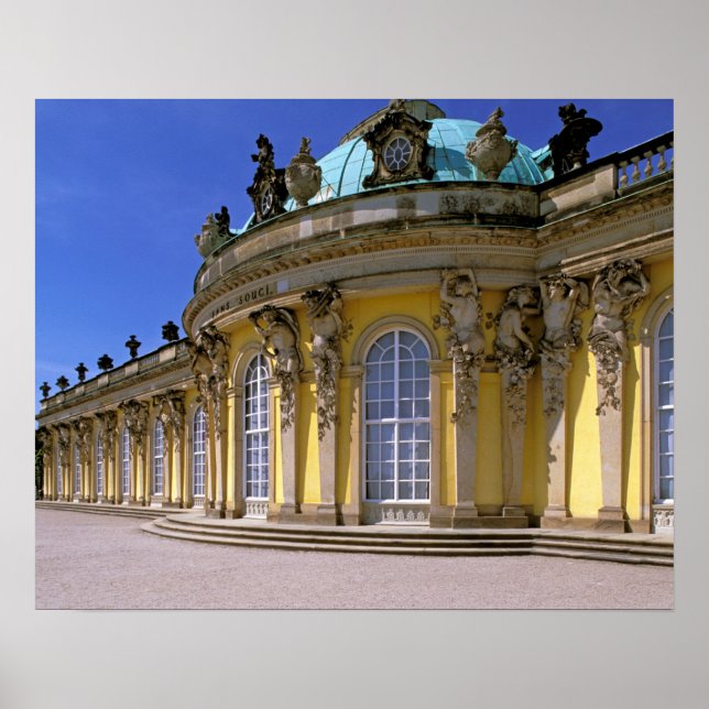 Póster Europa, Alemanha, Potsdam. Park Sanssouci, 3 (Frente)