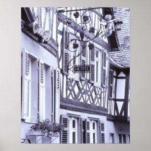 Póster Europa, Alemanha, Renânia, Palatinado, Boppard. Me