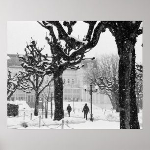 Póster Europa, Áustria, Salzburgo. Inverno,