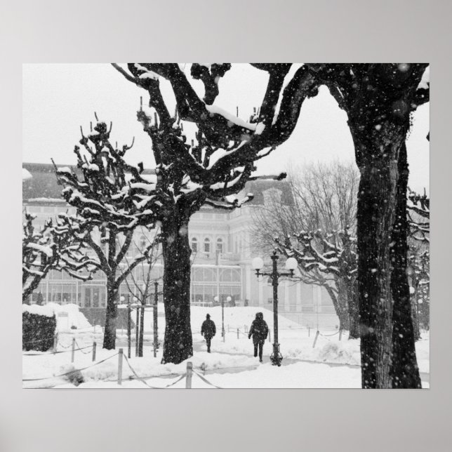 Póster Europa, Áustria, Salzburgo. Inverno, (Frente)