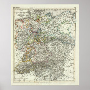 Póster Europa Central, Alemanha, Polônia