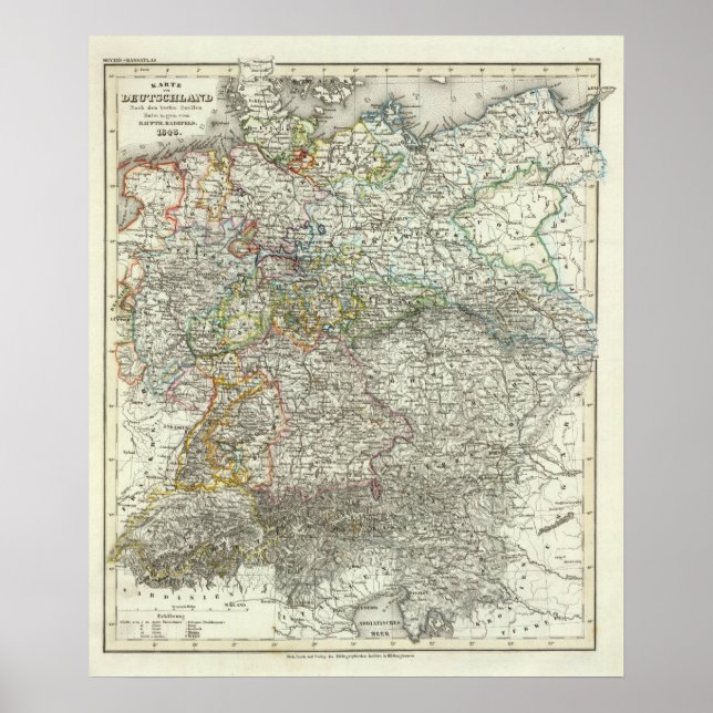 Póster Europa Central, Alemanha, Polônia (Frente)