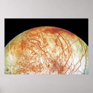 Póster Europa da lua de Jupiter