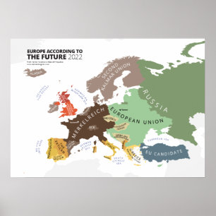 Poster Europa de acordo com o 2022 futuro