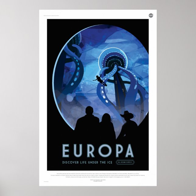 Póster Europa, Descubra A Vida Sob O Gelo (Frente)