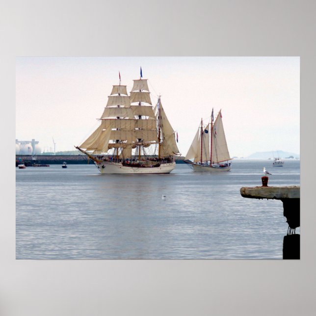 Poster Europa e águia americana (Frente)