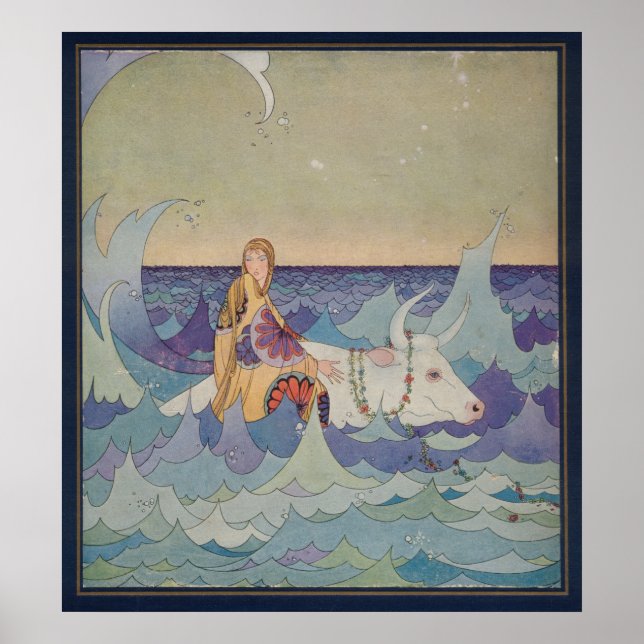 Póster Europa e Bull (Frente)