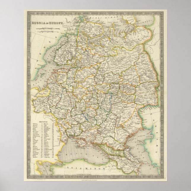 Poster Europa e Rússia (Frente)