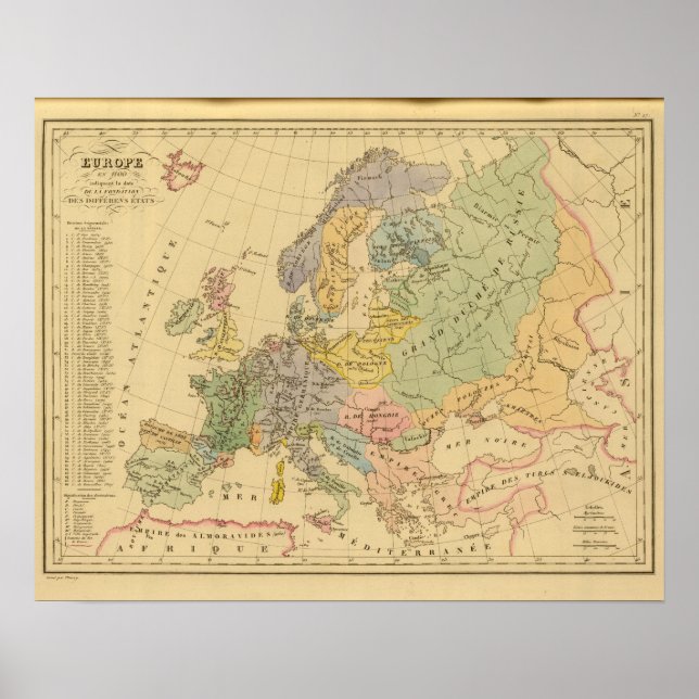 Poster Europa em 1100 (Frente)