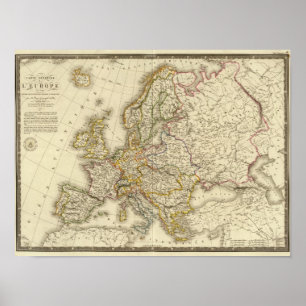 Póster Europa em 1789