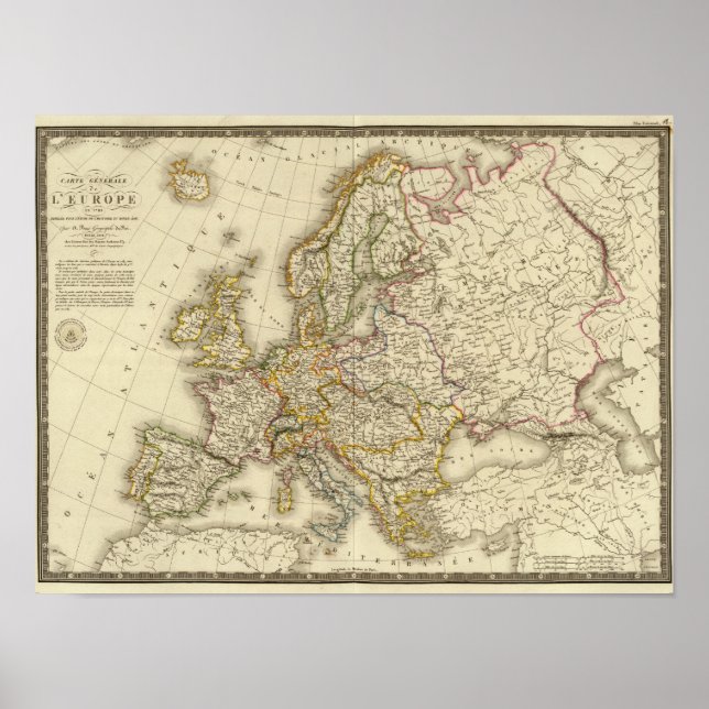 Póster Europa em 1789 (Frente)