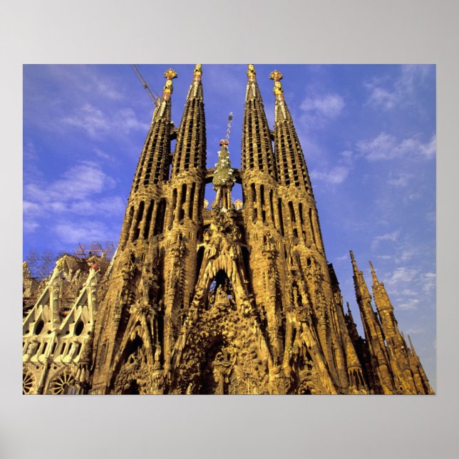 Póster Europa, Espanha, Barcelona, Sagrada Família (Frente)