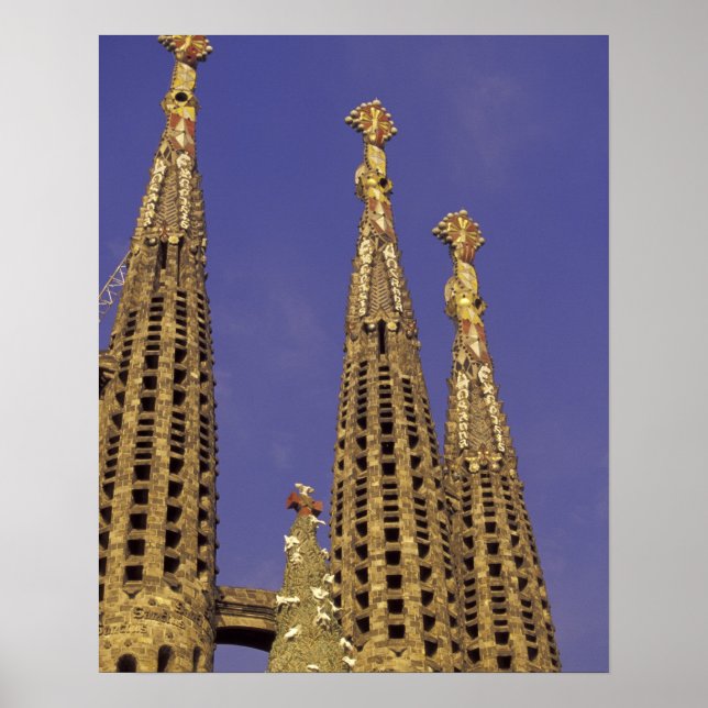 Póster Europa, Espanha, Barcelona Sagrada Família (Frente)