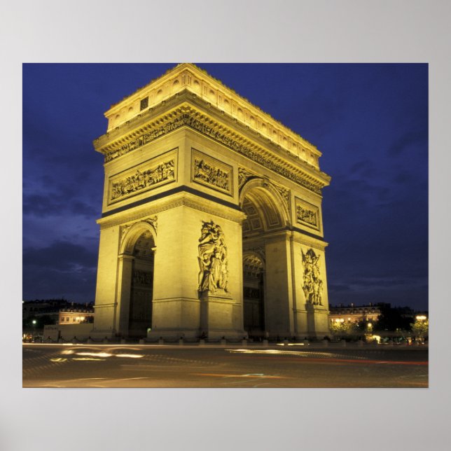 Poster Europa, França, Paris. Arco do Triunfo (Frente)