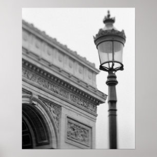 Póster Europa, França, Paris. Arco do Triunfo e