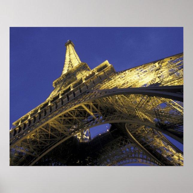 Póster Europa, França, Paris, Torre Eiffel, noite 2 (Frente)