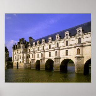 Póster Europa, França, Vale do Loire. Castelo