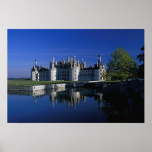Póster Europa, França, Vale do Loire. Chateau Chambord