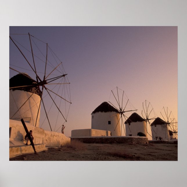Poster Europa, Grécia, Ilhas Cíclades, Mykonos, (Frente)