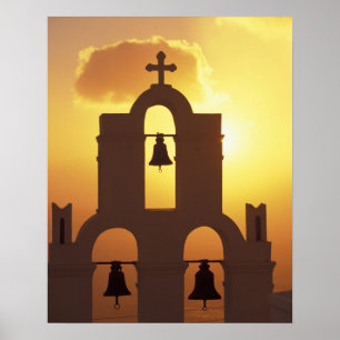 Poster Europa, Grécia, ilhas Cyclades, Santorini,