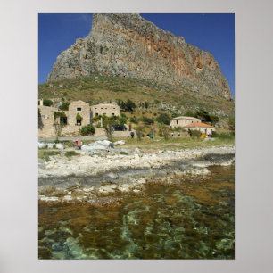 Póster Europa, Grécia, Peloponeso, Monemvasia. O