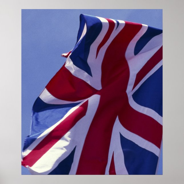 Póster Europa, Inglaterra, bandeira britânica (Frente)