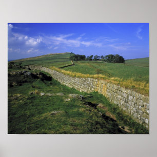 Poster Europa, Inglaterra, Muro de Hadrian. As pedras de