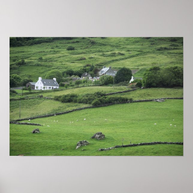 Póster Europa, Irlanda, Condado de Kerry, Anel de Kerry. (Frente)