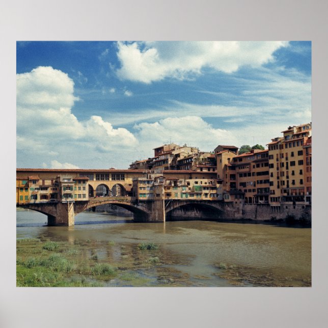 Póster Europa, Itália, Florença. O Ponte Vecchio (Frente)