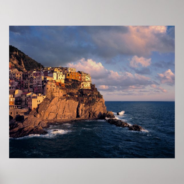 Póster Europa, Itália, Manarola. O penhasco aninhado (Frente)