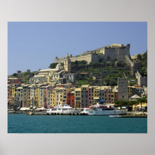 Poster Europa, Itália, Portovenere também conhecido por P