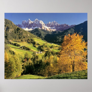 Póster Europa, Itália, Santa Magdalena. O minúsculo
