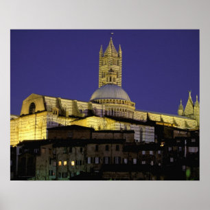 Póster Europa, Itália, Toscana, Siena. Século XIII