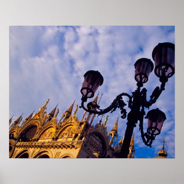 Poster Europa, Itália, Veneza. Basilica bizantina e (Frente)