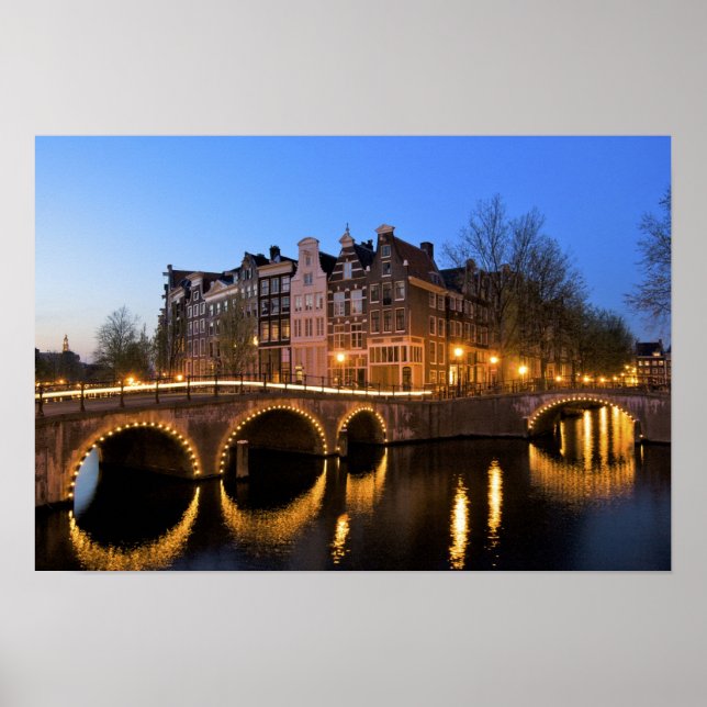 Póster Europa, Países Baixos, Holanda, Amsterdã, (Frente)