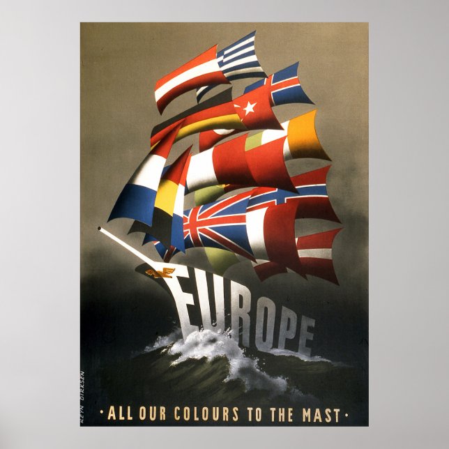 Poster Europa Plano Marshall (Frente)